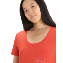 Icebreaker Women Tech Lite II SS Scoop Tee Plume