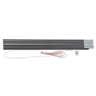 BasicNature Fiberglaszeltstange--4 m x 7,9 mm-7 Segmente