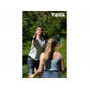 Talbot Torro Badminton Set orange-cyan (2 Schl&auml;ger + 2 B&auml;lle)