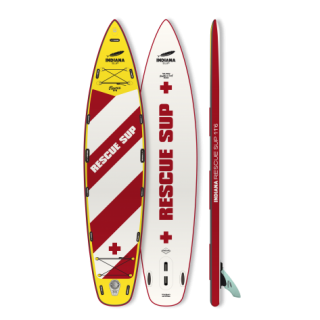 Indiana SUP 116 Rescue Inflatable Pack Basic with 3-piece carbon/Fiberglasss Paddle