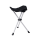 BasicNature BasicNature Dreibeinhocker Travelchair Stahl braun